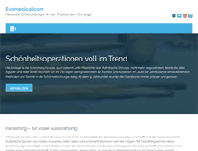 Tablet Screenshot of evomedical.com